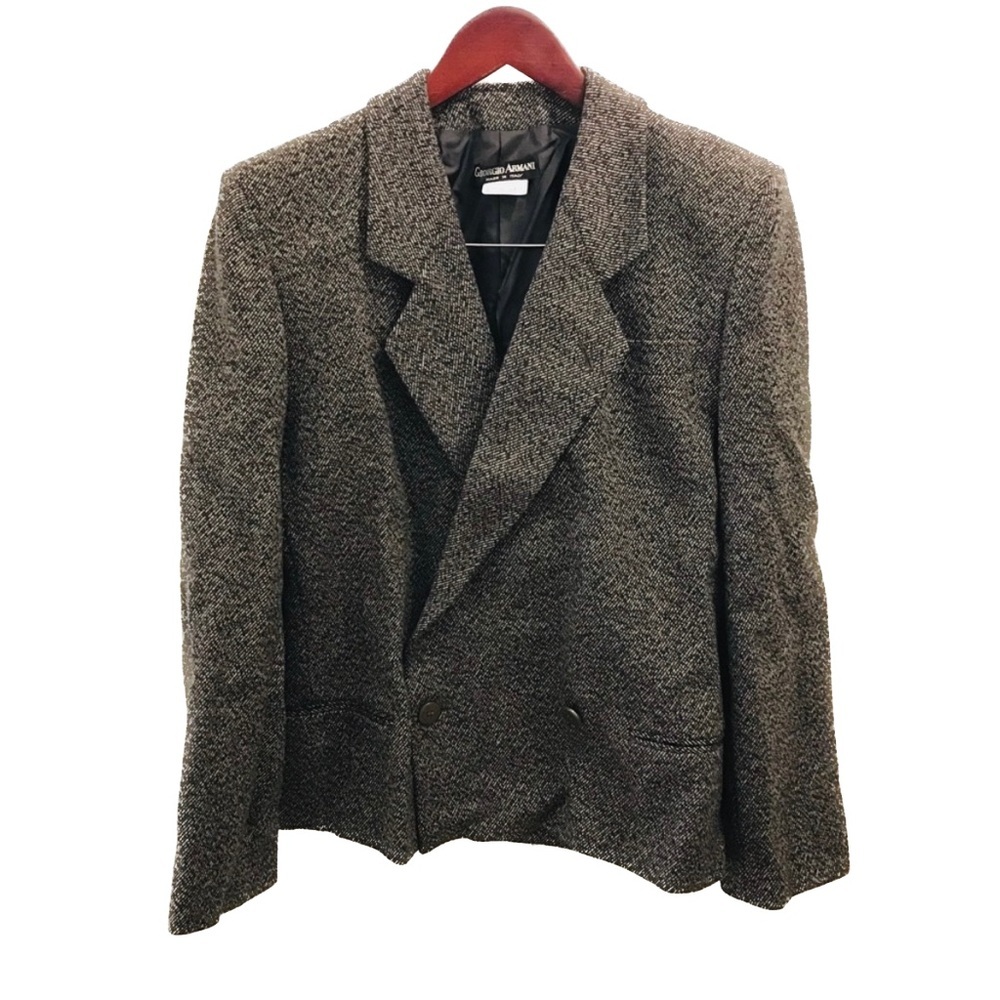 Vintage Giorgio Armani Blazer 40 charcoal gray jacket